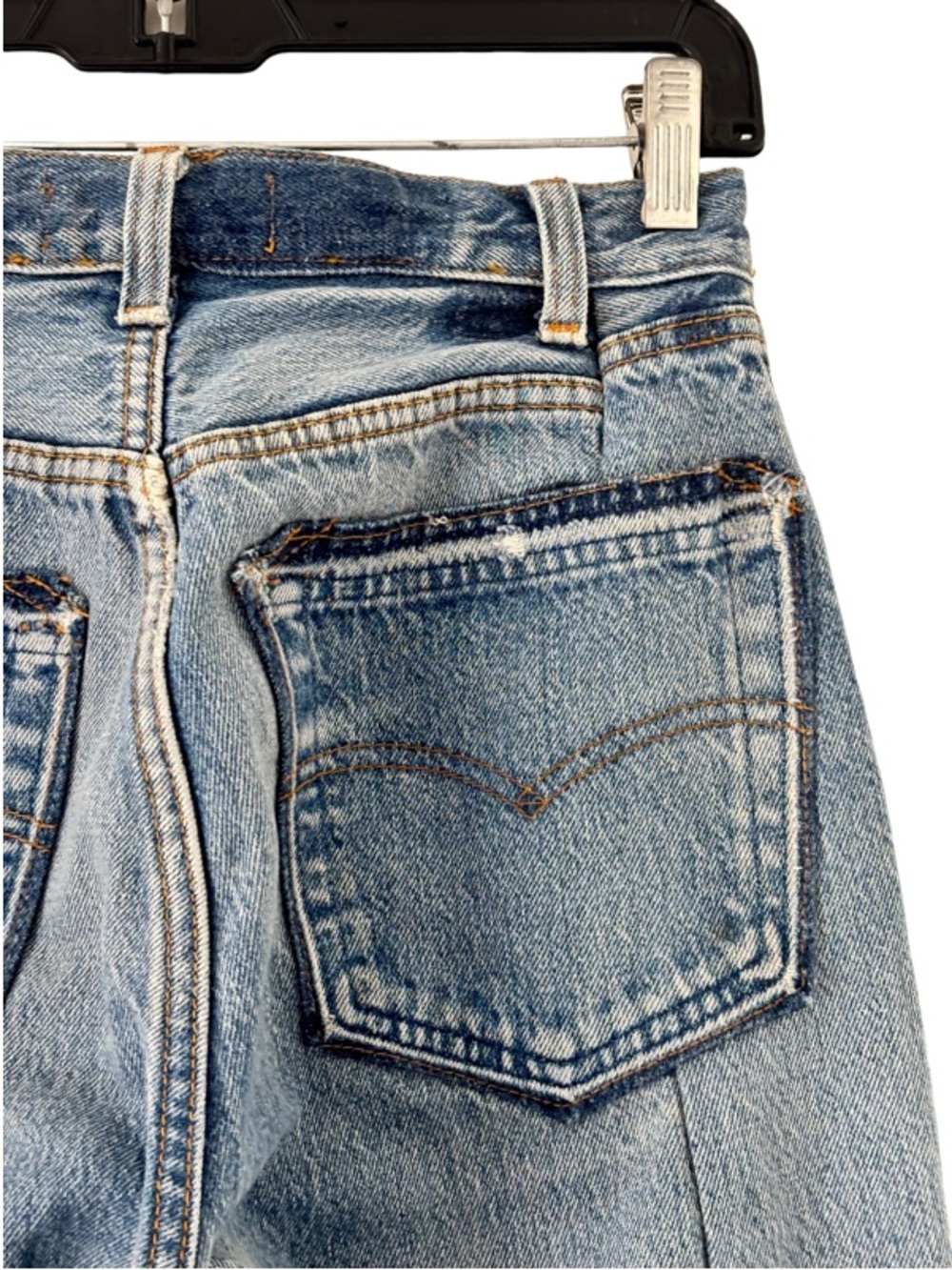 EB Denim Vintage Unraveled Straight Leg in Medium Wash Size 25 - Picture 7 of 10